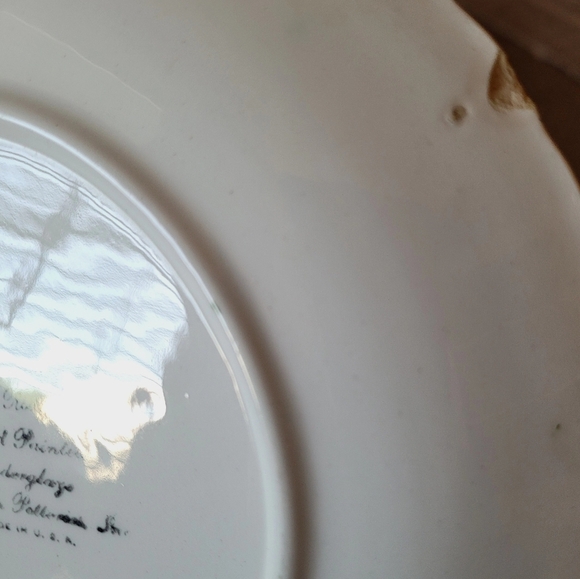 Vintage Blue Ridge Hand Painted Underglaze Southern Potteries Set of 4 Plates - Picture 9 of 9